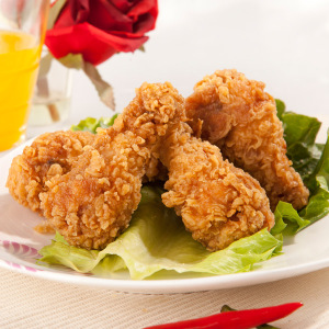 孚德香辣裹粉翅根 半成品油炸小吃鸡翅根冷冻 1kg/包10包起包邮