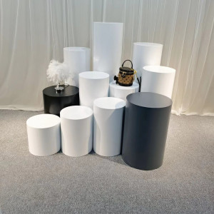 展台 茶几脚 商用底座 女鞋展示台 拉丝圆形柱子 陈列底座3人付款