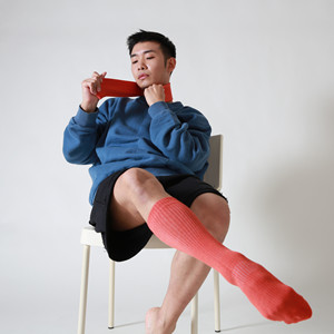 huhudance现代舞蹈袜子防滑练功袜瑜伽芭蕾男女加厚纯棉胡沈员100