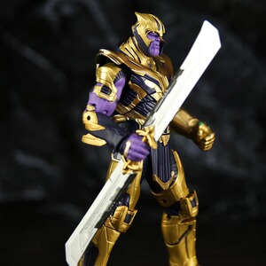 正版1/10盔甲灭霸复仇者联盟4双刃刀可动人偶手办模型复联3玩具