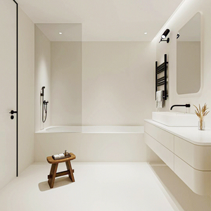 全瓷止滑石白色600x1200墙地砖柔光奶白色瓷砖客厅卫生间厨房防滑