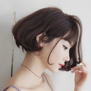 假发女短发蓬松整顶个性微卷发全头套式自然时尚内扣发套逼真发套