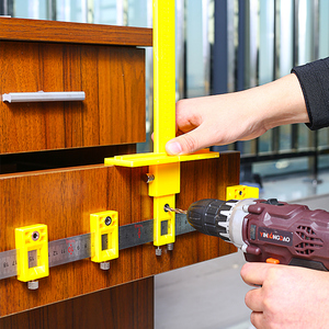 小拉手定位开孔器家具安装工具木工装门橱柜把手打孔钻孔辅助神器