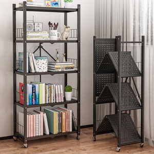 免安装简易书架落地儿童卧室收纳小型移动书柜客厅储物折叠置物架