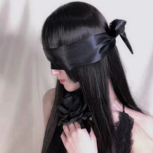 蒙眼丝带遮眼丝带丝带蒙眼睛丝带拍照丝带绑发加长女生系带围巾带