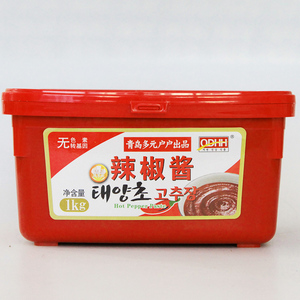 qdhh1瓶包邮多元户户厨房辣椒酱韩式辣酱石锅拌饭酱调料1kg辣椒酱