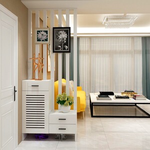 欧式进门鞋柜玄关柜一体现代简约家用门口玄关屏风隔断客厅轻奢柜