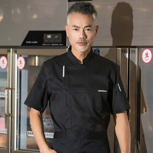 星级厨师工作服男