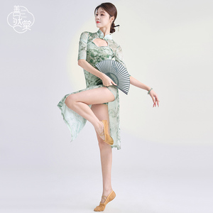 善然堂旗袍舞蹈服中国民族古典舞蹈跳舞专用弹力练功表演出服装女