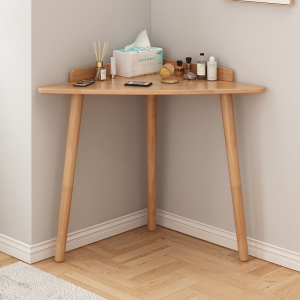 全实木三角桌拐角书桌转角桌子墙角桌客厅卧室小户型小尺寸简易