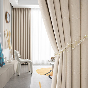 00canary旗舰店天猫高档雪尼尔纯色遮光窗帘2021年新款卧室客厅轻奢