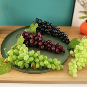 仿真葡萄串水果模型提子塑料果蔬摆件展厅橱窗装饰挂件拍摄道具