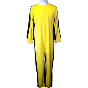 李小龙同款衣服套装黄色连体服运动服训练服装双节棍道服表演服装