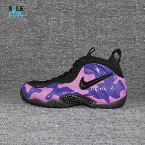 Nike/耐克Air Foamposite Pro 男子喷泡紫迷彩篮球鞋 624041-012