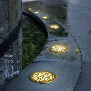 新中式埋地灯户外防水庭院灯花园地角灯楼梯台阶灯酒店民宿地灯