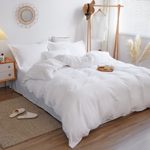 宾馆酒店单件被套纯白色被罩2x2.3米民宿专用床上用品可定制批发