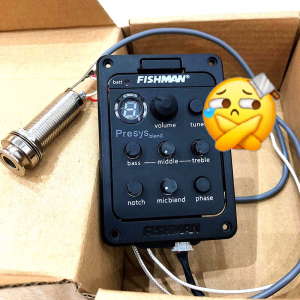 国产渔夫fishman301拾音器民谣木吉他带打板电箱开孔带麦克风拾音