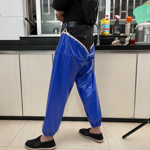 成人男女加长款防水套袖pvc 腿套工作防污防晨露护腿套骑行防雨裤