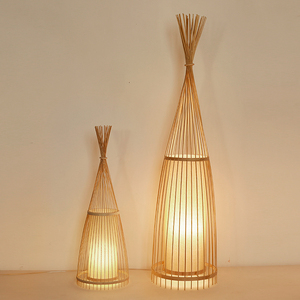 日式落地灯立式竹编古风民宿装饰灯榻榻米禅意客厅卧室新中式地灯