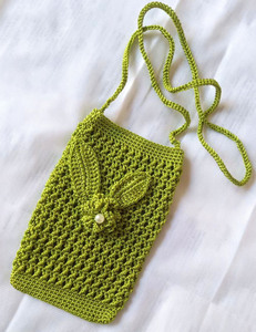 快乐大本营明星同款diy手工钩织毛线斜跨手机包送女友送亲人朋友