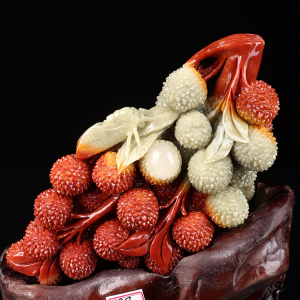 寿山石雕刻摆件荔枝