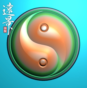 精雕图玉雕图八卦图