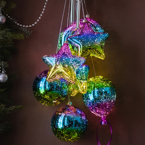 掬涵 超大发光彩灯球气球垂吊圣诞节装饰品挂件吊球吊顶场景布置