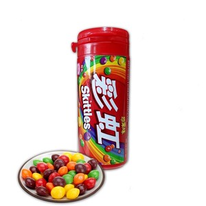 【满3瓶包邮】彩虹糖原果味果莓味酸劲味萌萌乳酸脆皮软糖30克/瓶
