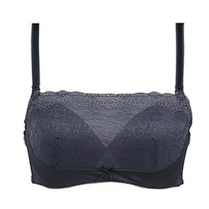 黛安芬正品内衣水袋款蕾丝抹胸性感聚拢可拆卸肩带文胸16-7814