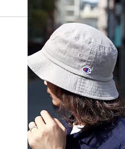 日本代购 18ss champion刺绣渔夫帽遮阳帽
