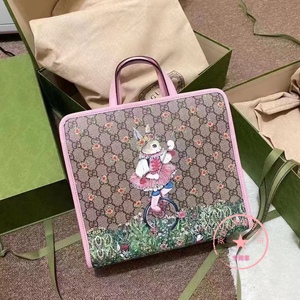 国内现货gucci古驰儿童包手提包樋口裕子yuko骑士兔子联名带肩带
