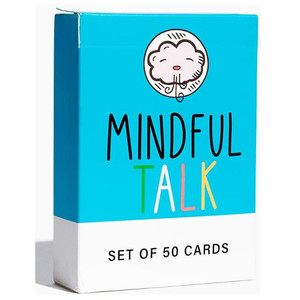 充满智慧的谈话Mindful talk全英文儿童卡牌游戏家庭聚会休闲卡牌