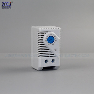 KTS011 220V机械温控仪 温控器 导轨式安装 0-60度 thermostat