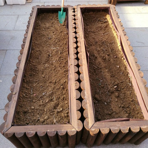 防腐木花箱户外种植箱木质花槽室内阳台种菜盆碳化木花盆长方形