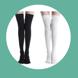 日系jk制服袜纯棉天鹅绒女纯色过膝高筒长简袜软妹校服袜水手服袜