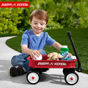美国RadioFlyer多功能儿童手推拉车宝宝置物过家家四轮拖拉玩具车
