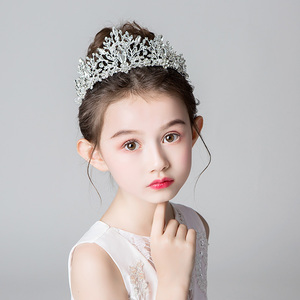 儿童皇冠小花童配饰喜娘头饰伴娘百搭皇冠2018新款