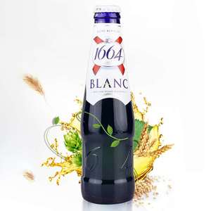 新日期国产1664 BLANC白啤酒330ML*24整箱24瓶  1664国产新包装