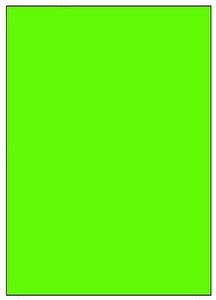 a4绿色荧光绿不干胶 彩色喷墨激光打印纸 亚光书面不干胶标签贴纸