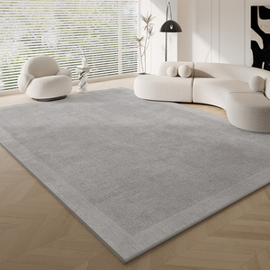 北欧ins简约地毯客厅轻奢高级灰色地垫沙发短绒茶几毯耐脏免打理