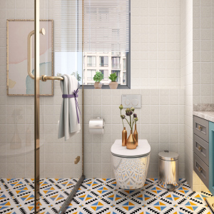 瓷砖贴纸厕所卫生间防水墙贴浴室洗手间翻新装饰自粘墙纸防滑地贴