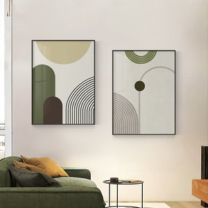 北欧莫兰迪风格创意挂画卧室装饰画现代简约抽象艺术壁画玄关墙画
