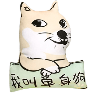 单身狗抱枕男生