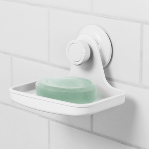 Umbra卫生间香皂盒壁挂吸盘免打孔肥皂架创意皂托浴室沥水肥皂盒