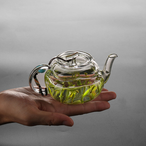 精致小茶壶一人方形玻璃壶过滤迷你绿茶泡茶器专用喝功夫茶具单人