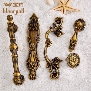 拉手欧式柜门家具柜子衣柜门把手美式抽屉小单孔复古仿古橱柜五金