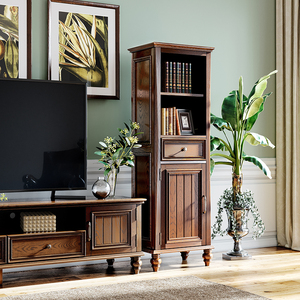 边柜客厅酒架餐厅白蜡木储物柜乡村简美风格客拉客家具旗舰店5780