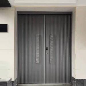 定制铜门别墅大门农村双开门铸铝门现代甲级防盗门对开进户门豪华