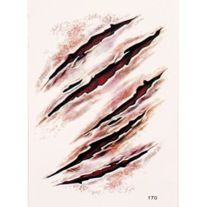 高档节贴纸脸部d贴伤p疤贴伤疤贴纹身刀痕恐怖脸彩装扮3脸饰品奢