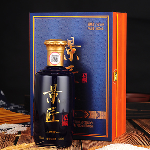 景芝酒景匠私藏53度500ml酱香型山东特产国产高度白酒单瓶礼盒装